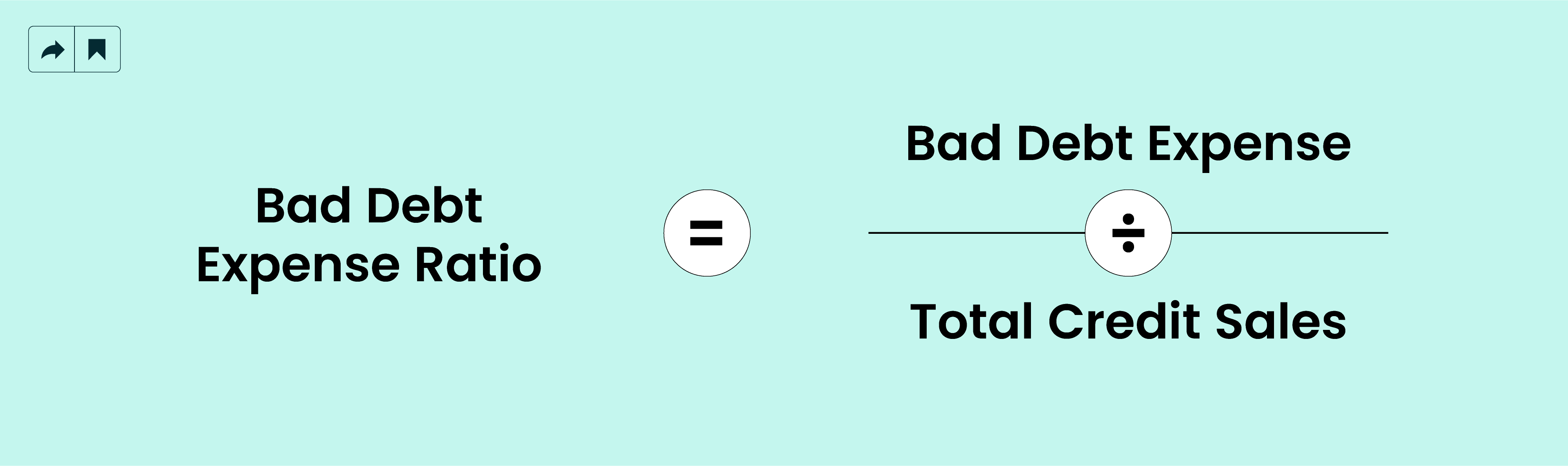 Bad Debt Expense Ratio: Account receivable formula